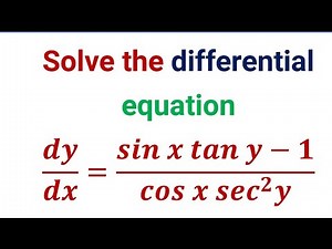 Solve the differential equation