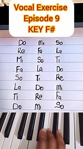 545K views · 8K reactions | Vocal Exercise And Ear Training: Episode 9,Key F#. #vocalcoach #2025goals #vocalexercise #vocals #solfanotes #voicetraining #keyboard #January #followers #reels #hymn #pianotutorial #public #fyp #viral #hiddentreasuresounds #simplepianolessons #sofanotes #viralvideos #instrumental #fypage #for #foryoupage #foryou #trending | HiddenTreasure Sounds | Facebook