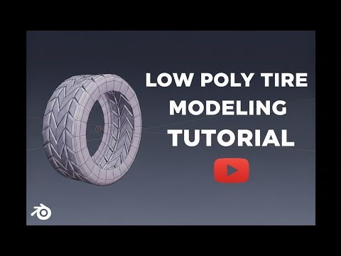 Blender 5.0: How to Model a Low Poly Tire + Asset Library Setup