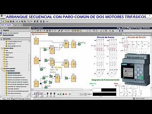 SIMULATION 4.3 LOGO SOFT Sequential start of two three-phase motors