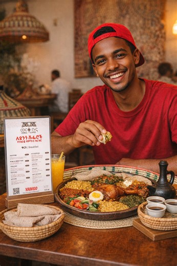ምሳ ተጋብዛችኋል!😋☕️ ዛሬ ምሳ ለመብላት ወደ ኪሳቹ አትገቡም! አስከ ምሳ ሰአት 5 ጉዞ የሰራቹ አሽከርካሪች በሙሉ ተጋባዥ ናቹ! ✅ ወደ ወርቃ ቡና ለቡ ሙዚቃ ሰፈር ሰሚት ፍየል ቤት እና አዶ ኪችን ቦሌ መዲኒያዓለም ጎራ ይበሉ! ስለ ትጋታችሁ እናመሰግናለን። #yango #taxidriver #yangopro #fyp #adissabeba