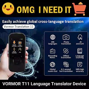 😘VORMOR T11 Language Translator Device😘 UP TO 30% OFF🎉🎊SALES:$119.99 Learn more:🛒https://vormor.co/products/t11 ✅Fast free SHIPPING🚚（3-7days)🏦30D-moeny back guarantee ✅Business Negotiations🧑‍💻Office✈Travel/Study ✅Instant Bilingual Translation /106 languages Precise Translation ✅12 languages Precise Offline Voice Translation ✅12 languages supported offline: Chinese/English/Japanese/French/German/Spanish/Russian/Korean/Italian/Portuguese/Dutch/Traditional Chinese | Vormor AI
