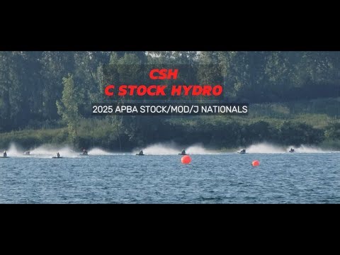 Watch these C stock hydro's (CSH) battle for 1st place at the APBA NATIONALS 2025
