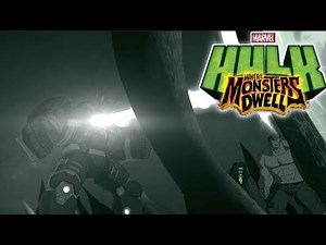 Hulk smashes the barrier. | HULK Where Monsters Dwell