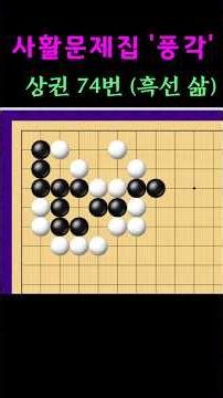 풍각 사활_상권 74번 (난이도 : 타이젬 3,4단)