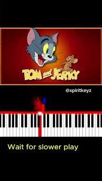 Tom & Jerry piano tune tutorial #pianolessons #pianotips