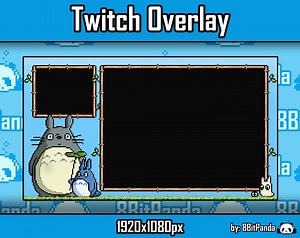 Twitch Overlay Totoro - Etsy