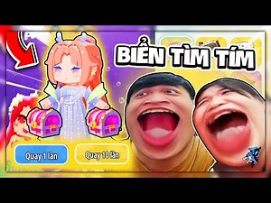 Siro Và Vịt Tí Hon Săn Skin Miễn Phí Ở Biển Tim Tím Trong Mini World