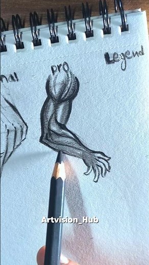 How I draw hand simple to legend✏️ #drawing #tutorial #howtodraw #sketch #art #shorts