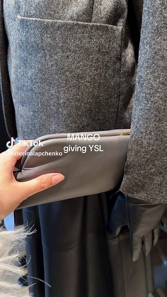 This bag is so YSL 🙌🤍 @Mango #yslbag #mangobag #baghaul #mangohaul