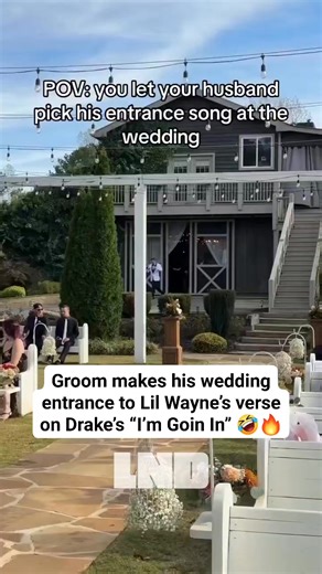 Groom makes his wedding entrance to Lil Wayne’s verse on Drake’s “I’m Goin In” 🤣🔥 | Live N' Direct Hip Hop