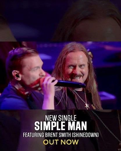 "Simple Man (Live) featuring Brent Smith of Shinedown" is out now!