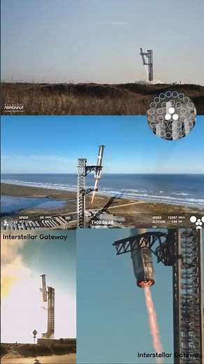MULTIVIEW Starship Flight 7 Landing in All Angles