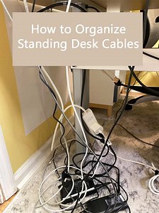 How to Organize Standing Desk Cables