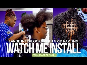 Watch Me Start Large Microlocs | Step By Step Tutorial | Grid Parting | VLOGMAS DAY 11