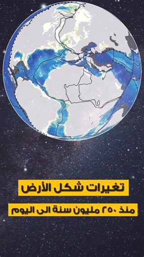 250 مليون سنة من التغيرات… خريطة تطور كوكب الأرض عبر العصور الجيولوجية🌍⭐️ #افريقيا #مصر | Michael Nagy - Satellite Mapping and Remote Sensing Research