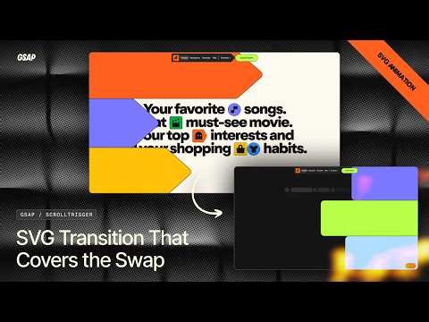 An SVG Transition That Lets Your GSAP Scroll Animation Swap Content in Secret (ScrollTrigger)