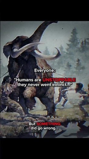 When Humans Were Endangered😳#prehistoric #extinction