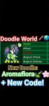 Roblox: Doodle World 🌎🖍 - Aromaflora + New Code! 🌸💎🤑