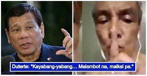 President Duterte comments on the video scandal of his critic Jim Paredes