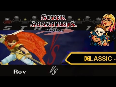 Super Smash Bros Melee:Roy Classic Mode (Normal Mode) No continues