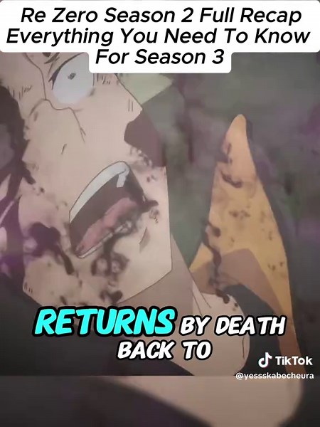Re Zero Season 2 Full Recap Everything You Need To Know For Season 3.#ReZeroRecap #Season2Summary #ReZeroSeason3Prep #ReturnByDeathLore #SubaruAndEmilia_01