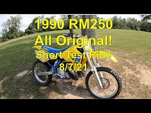 1990 Suzuki RM250 Test Ride