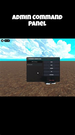 FREE Admin Command Panel in Roblox Studio! #shorts #viral