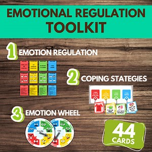 Summer Behavior Management Pack Coping Card Poster & Emotion Wheel Autism ADHD