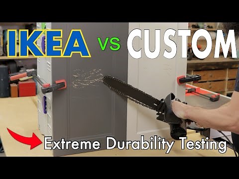 IKEA Kitchen Cabinet Door VS Custom Painted Door. Which is MORE DURABLE!!!