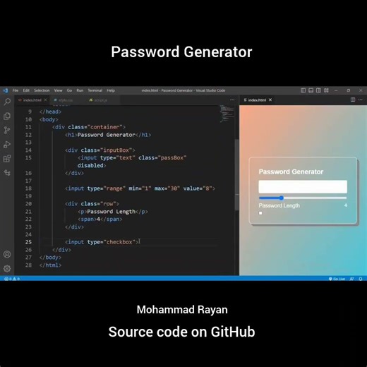 Get Coding Confident: JavaScript Password Generator Project for Newbies #coding #codecamp