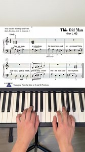He played one, he played two... now you can play it too! "This Old Man - L.H. Melody" from Faber Piano Adventures Level 2A #PianoTutorial #LearnPiano #ThisOldMan #BeginnerPiano #PianoLessons | Lessons In Your Home