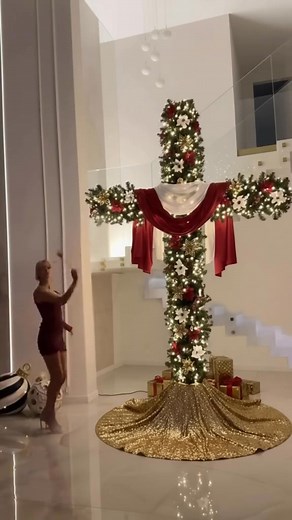 Create a Christmas display that truly reflects your faith — this glowing cross-shaped tree fills your home with warmth, meaning, and a beautiful reminder of Christ’s love. ✨✝️ The soft LED lights and elegant design make every corner feel peaceful and sacred. Perfect for turning your holiday decor into a powerful expression of belief.  | Gulpchoke | Facebook