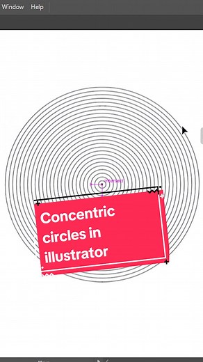 How to Draw Concentric Circles in Illustrator | Tutorial for Beginners