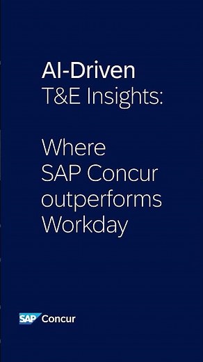 SAP Concur vs Workday: Better Travel and Expense Management