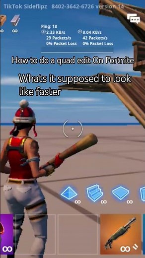 Tips, And Guidance Of How to do a quad edit On #fortnite