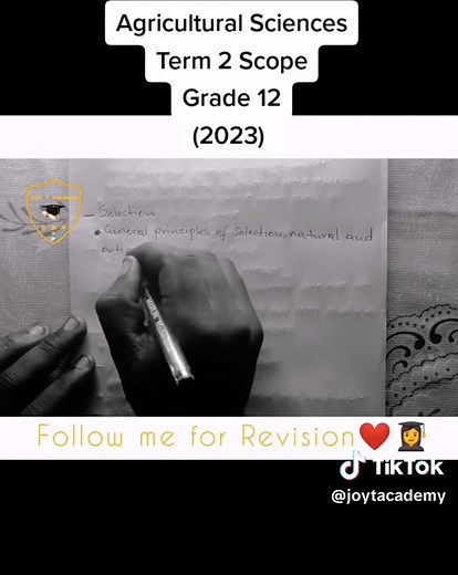 Grade 12 Agricultural Sciences: Term 2 Scope (2023) ❤️👩‍🎓🏆 Follow me for more (Revision)🎉 #grade12 #grade12s #grade12student😪😪 #grade12students #agriculturalscience #agriculture #education #term2 #scope #scopes #2023 #SAMA28 #matric #southafrica #grade10 #grade11 #grade12 #highschool #exampreparation #student #durbantiktok #freestatetiktok #mpumalangatiktoker #capetown #capetowntiktok #mpumalanga #exams