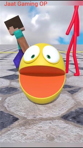 HELP Pacman Correct His Own Calculation Error! 😱🙏 _minecraft _friendship _pacman _stickman