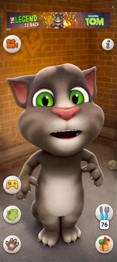 Talking Tom cat l good morning #shortsfeed