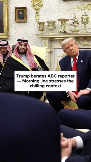 During an Oval Office meeting with Saudi Crown Prince Mohammed bin Salman on Tuesday, President Trump jumped in as ABC’s Mary Bruce asked about the crown prince’s alleged role in Jamal Khashoggi’s murder — calling Khashoggi “controversial” and scolding the reporter. The Morning Joe panel reacts. | Morning Joe
