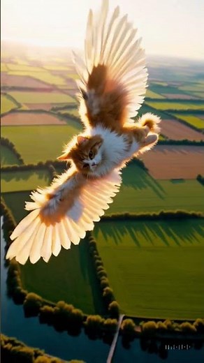 Flying Cat Caught on Camera! You Won’t Believe This! (100% Realistic) 😱🐱