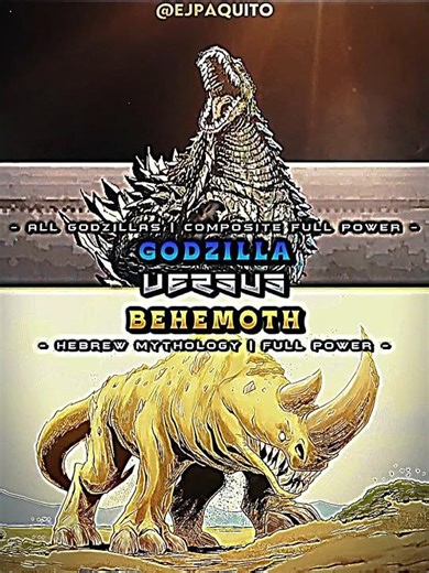 Composite godzilla vs behemoth (Bible) #short #godzilla #behemoth