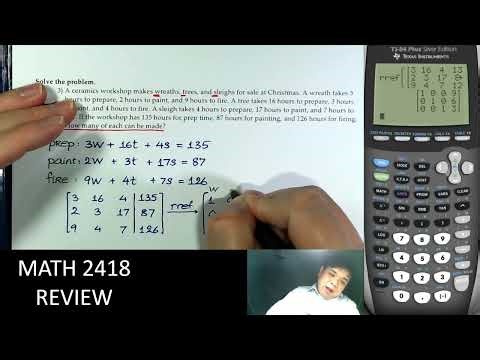 Math 2418 - Review 001 - 018