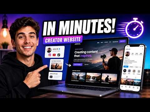 I Build a Modern Instagram Creator Website in Minutes