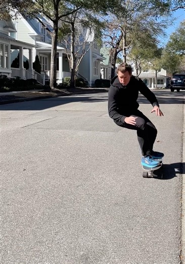 Frontside Carve on a Surf Skate