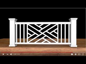 Porch Company PVC Railing Panels + Deckorator CXT Railing Components