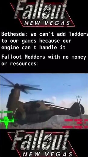 Bethesda Updating Vs New Vegas Modders Going Wild #fnv #falloutnewvegas #shorts #shortvideo