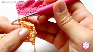Tutorial: Paso a paso para aprender a tejer guarda acrochet. Para aplicar en bordes de manteles, cortinas, cbijas, almohadones, vestidos, blusas, etc. #crochet #crochetpasoapaso #ganchillo | HandworkDiy