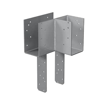 Simpson Strong-Tie ECCLRQ464SDS ECCLRQ L-Shape End Column Cap for 4X Beams, 6X Post w/ SDS Screws, Skewed Right