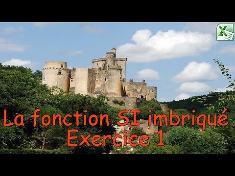 Excel : Fonction SI Imbriqué exercice 1